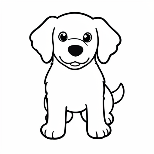 Printable outline of Dog