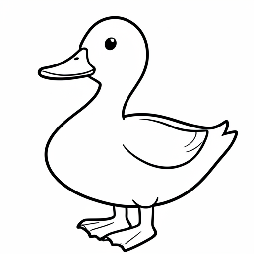 Printable outline of Duck