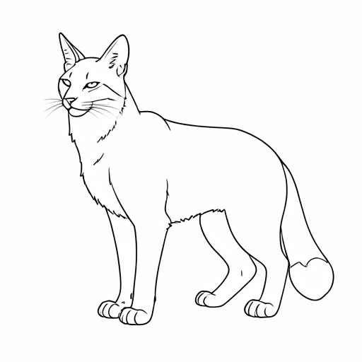 Printable outline of Lynx