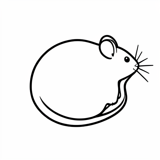 Printable outline of Mouse