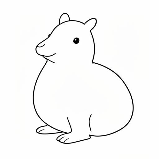 Printable outline of Platypus