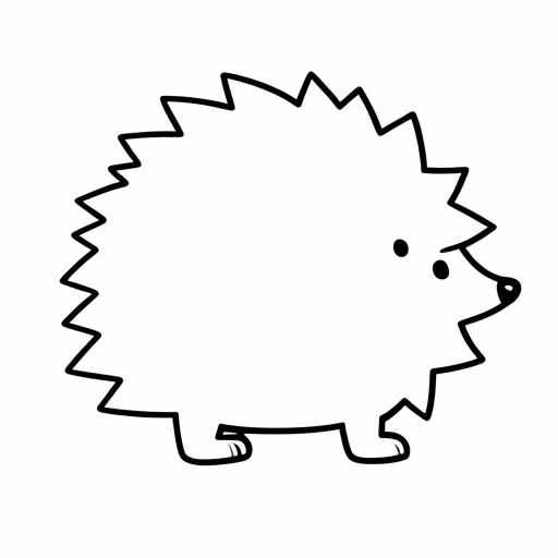 Printable outline of Porcupine