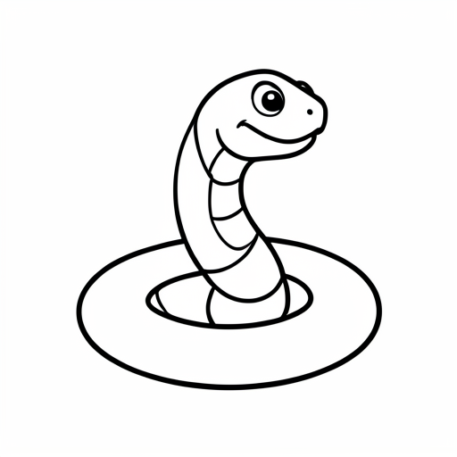 Printable outline of Snake
