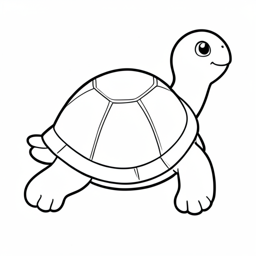 Printable outline of Turtle