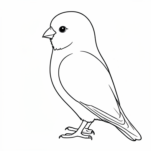 Printable outline of Budgerigar