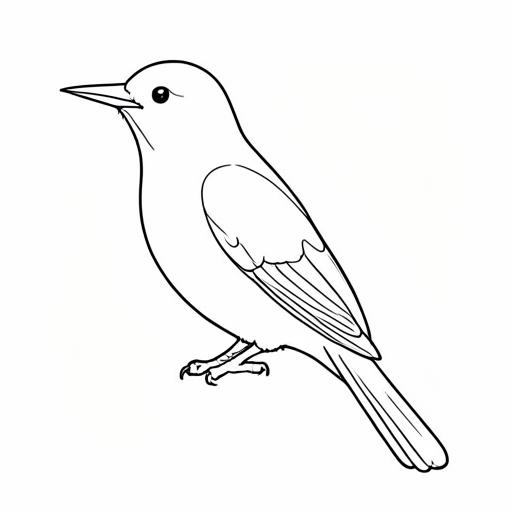 Printable outline of Cuckoo