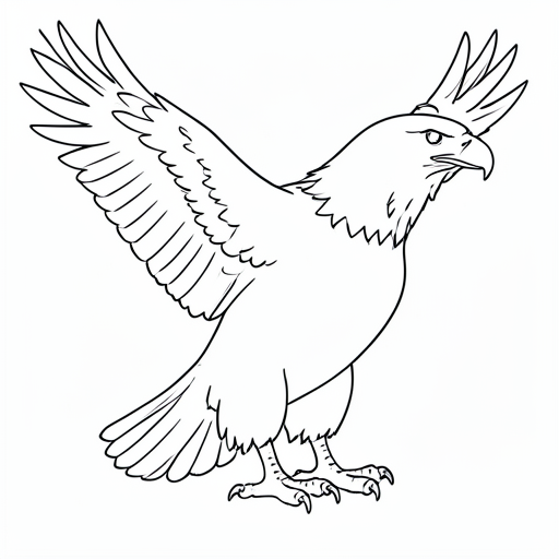 Printable outline of Eagle