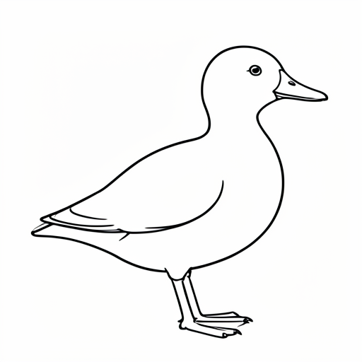 Printable outline of Gosling