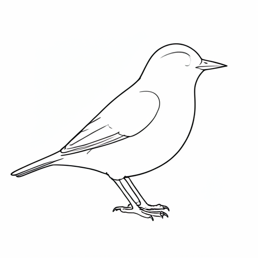 Printable outline of Lark