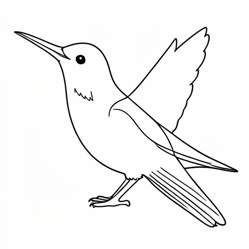 Printable outline of Nightingale
