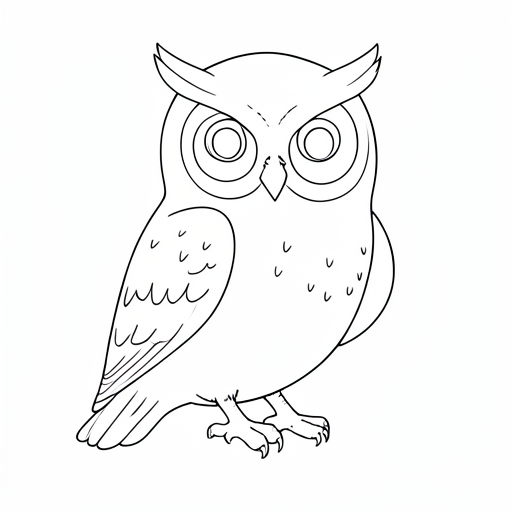Printable outline of Owlet