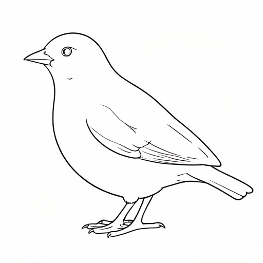 Printable outline of Partridge