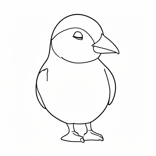 Printable outline of Puffin