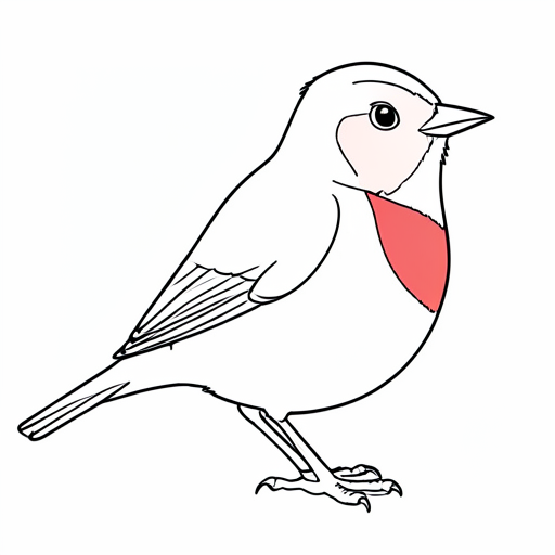 Printable outline of Robin