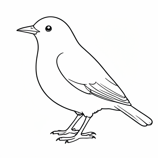 Printable outline of Starling