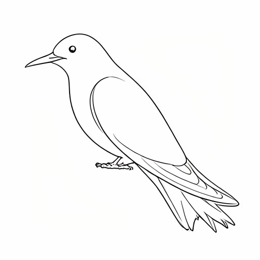 Printable outline of Swallow