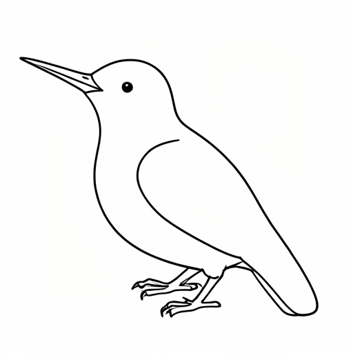 Printable outline of Swiftlet
