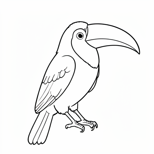 Printable outline of Toucan