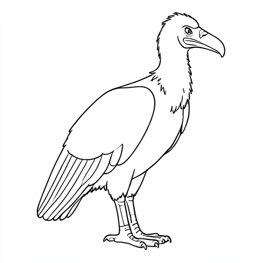 Printable outline of Vulture