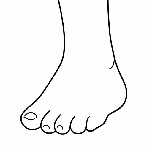 Printable outline of Foot