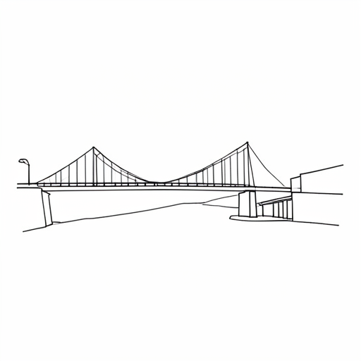 Printable outline of Bridge