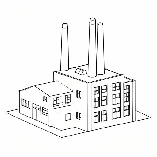 Printable outline of Factory