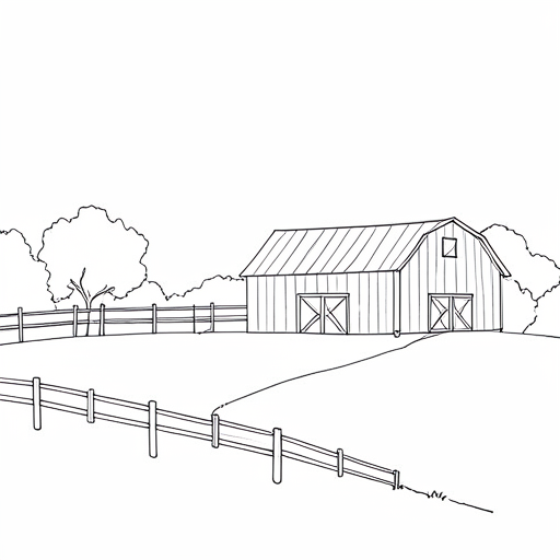 Printable outline of Farm