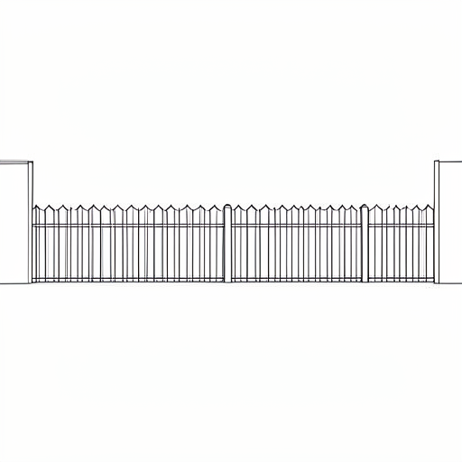 Printable outline of Fence
