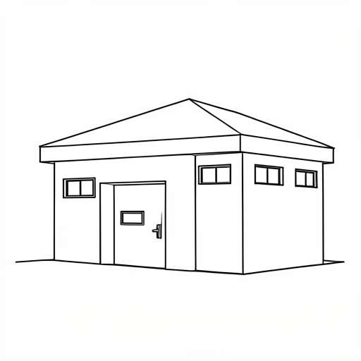 Printable outline of Fire Station