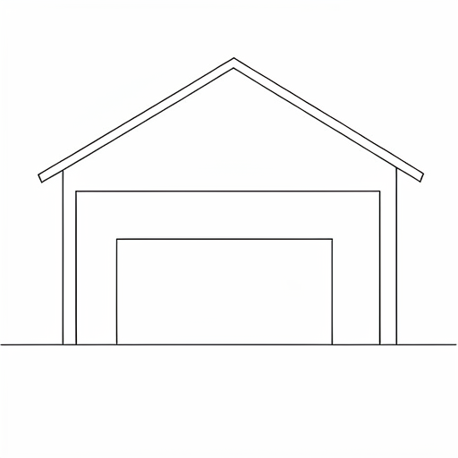 Printable outline of Garage