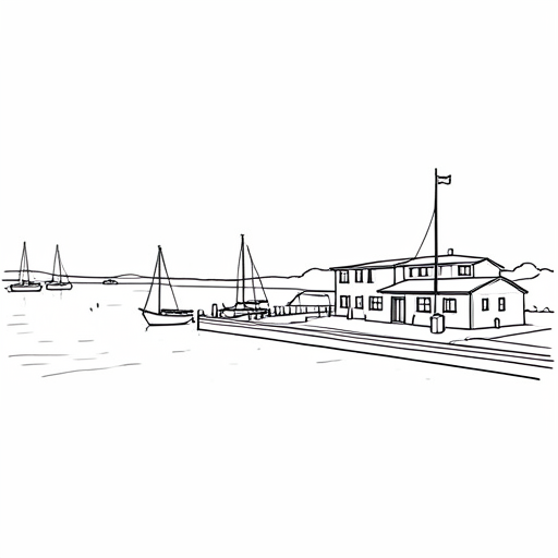 Printable outline of Harbor