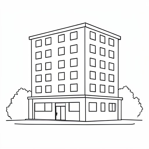 Printable outline of Hotel