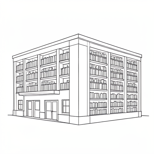 Printable outline of Library