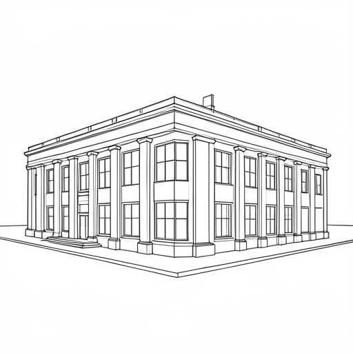 Printable outline of Museum