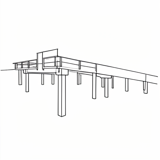 Printable outline of Pier