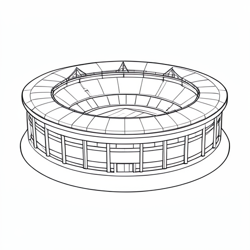 Printable outline of Stadium