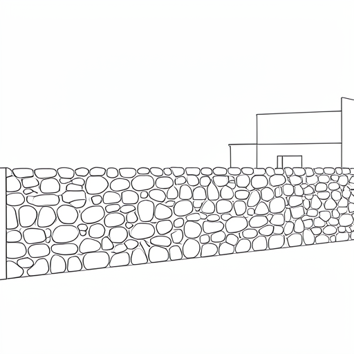 Printable outline of Stone Wall