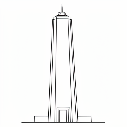 Printable outline of Tower