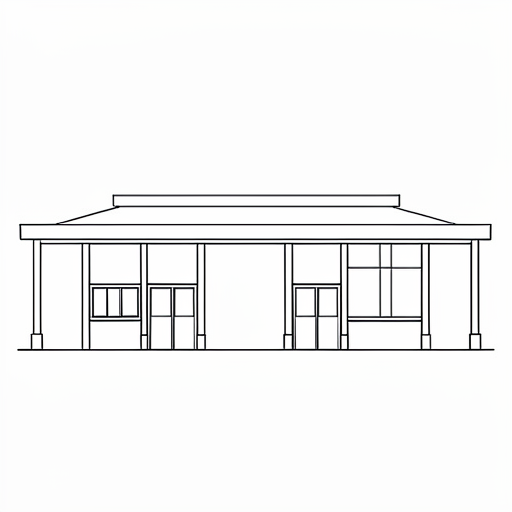 Printable outline of Train Station