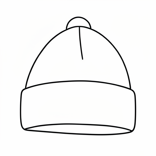 Printable outline of Beanie