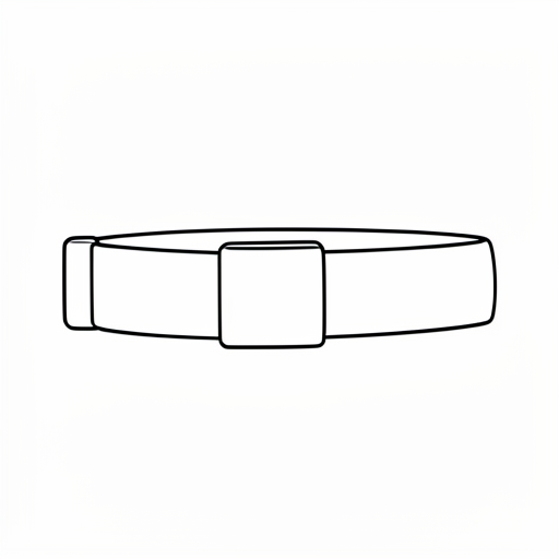 Printable outline of Belt