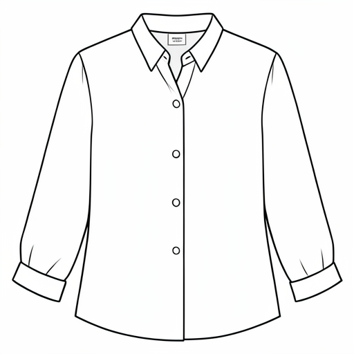 Printable outline of Blouse