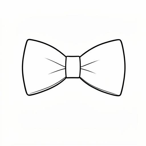 Printable outline of Bow Tie