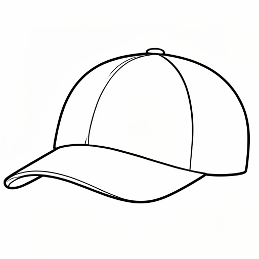 Printable outline of Cap