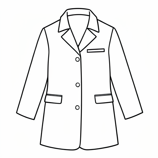 Printable outline of Coat