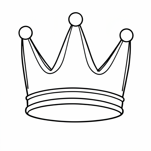 Printable outline of Crown