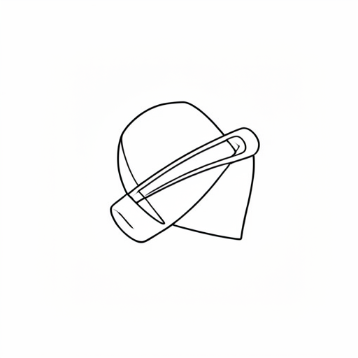 Printable outline of Hair Clip