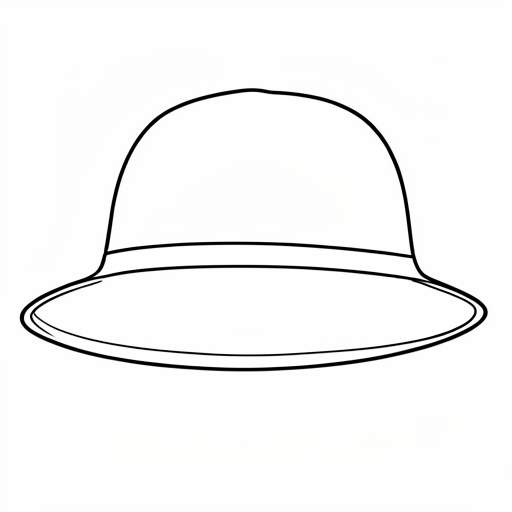 Printable outline of Hat