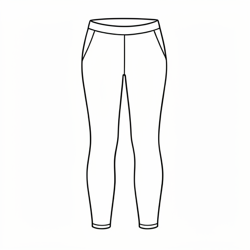 Printable outline of Leggings