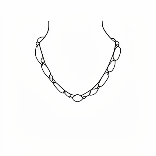 Printable outline of Necklace